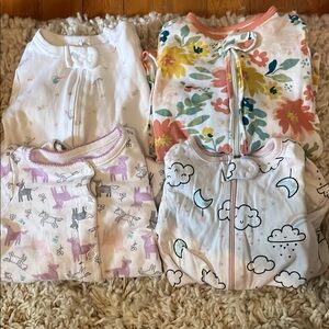 4 long sleeve footies